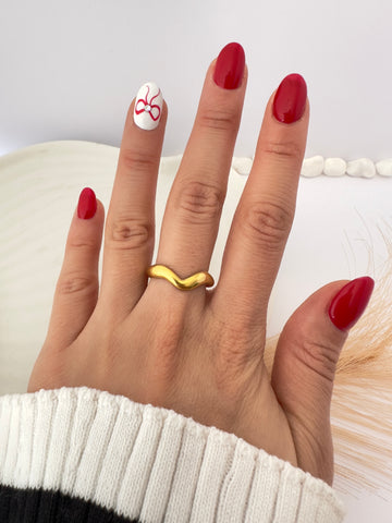 Anillo Minimalista Dorado - Ajustable