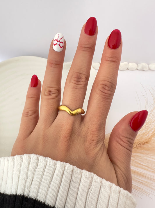 Anillo Minimalista Dorado - Ajustable