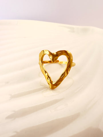 Anillo Corazón Irregular
