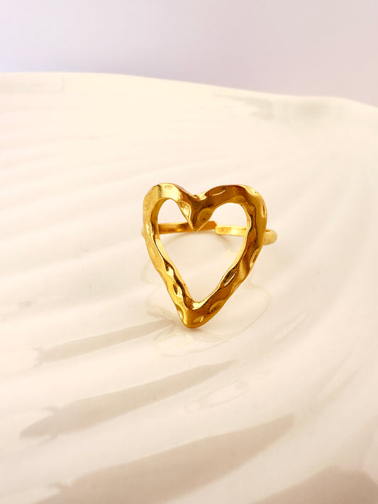 Anillo Corazón Irregular