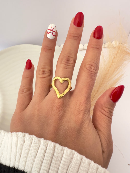 Anillo Corazón Irregular
