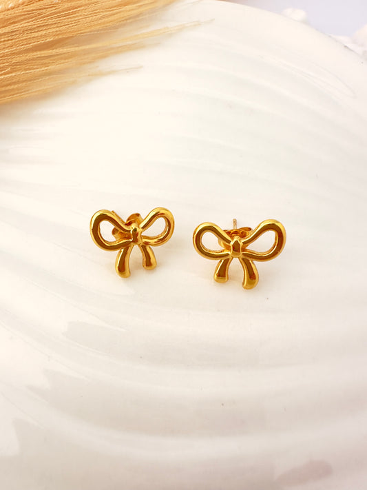 Pendientes Lazo gold