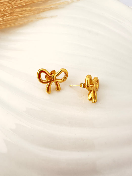 Pendientes Lazo gold