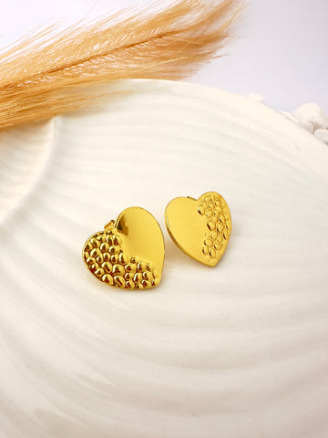Pendientes Corazón Texturizado