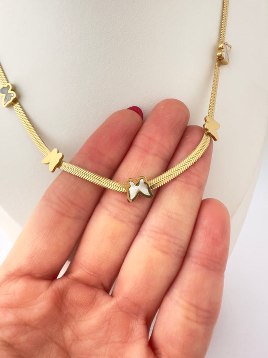 Collar Mariposas Nacaradas