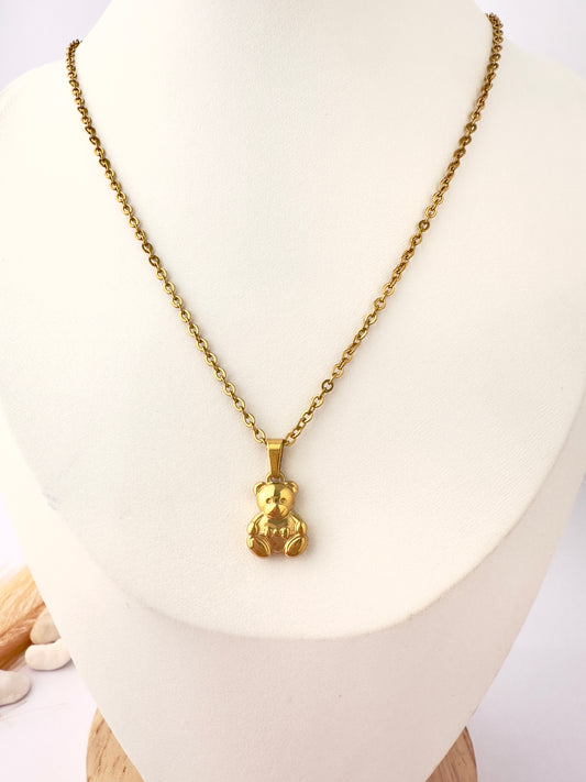 Collar Osito Dorado