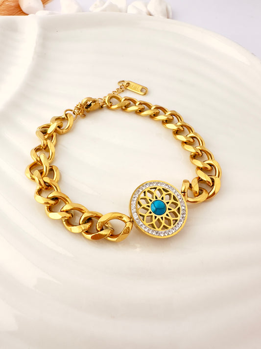 Pulsera Mandala Turquesa