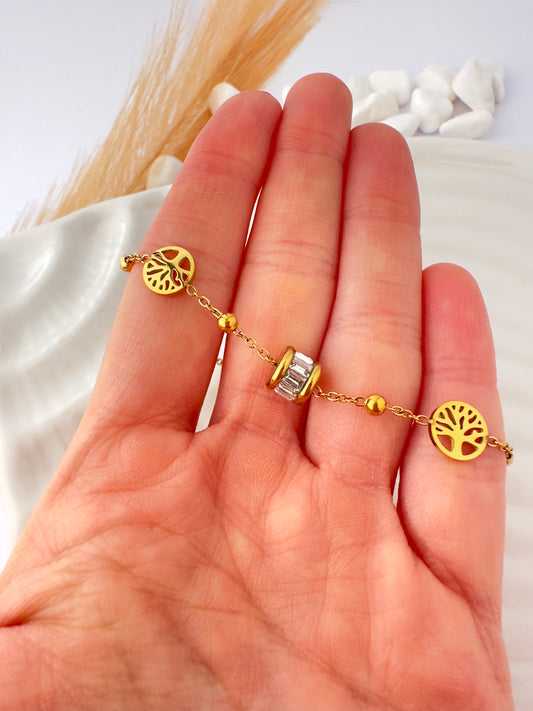 Pulsera Árbol de la Vida con Circones