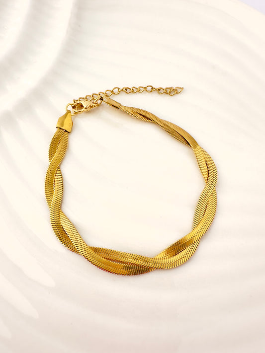 Pulsera Doble Trenzado Elegante