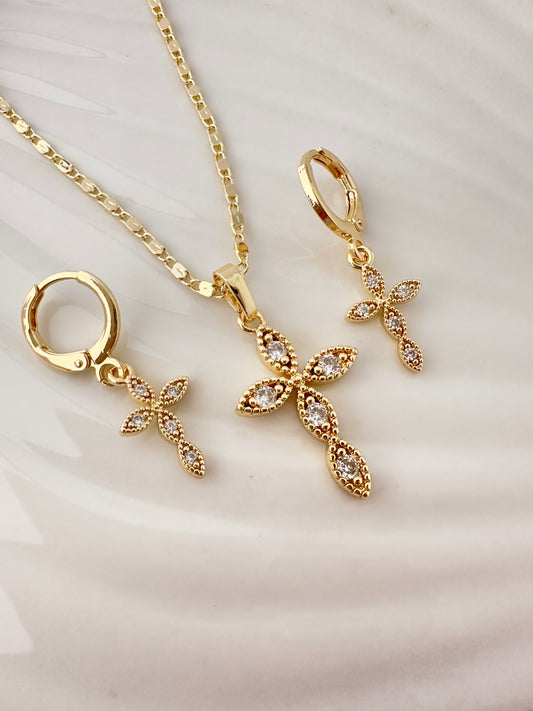 Conjunto Cruz de Brillo Eterno