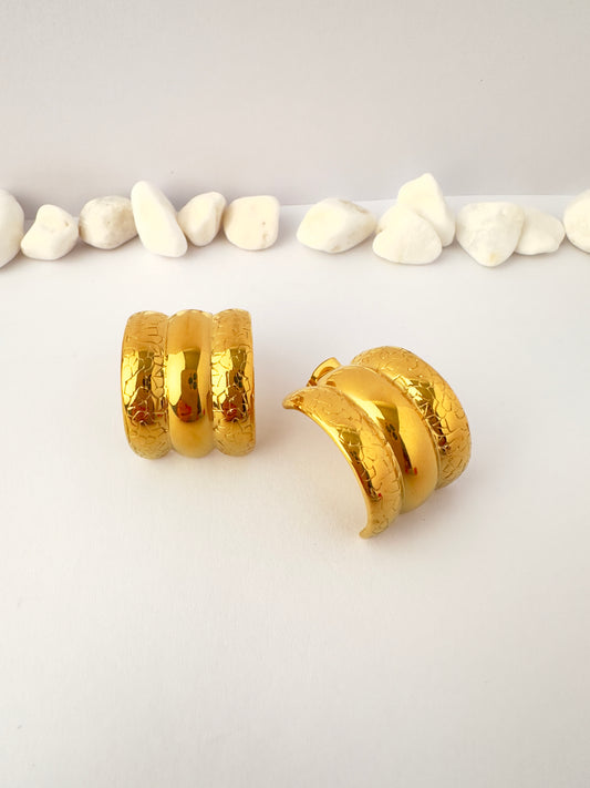 Aros Dorados Triple Glow