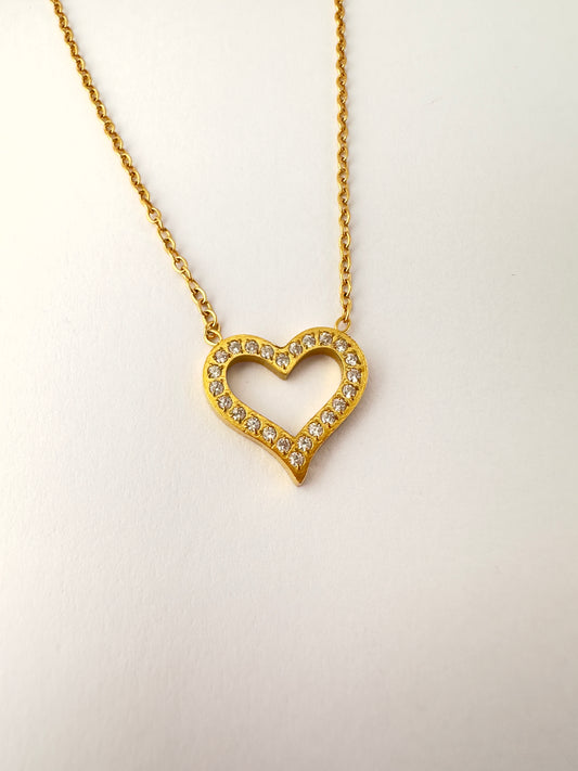 Collar Corazón con circones
