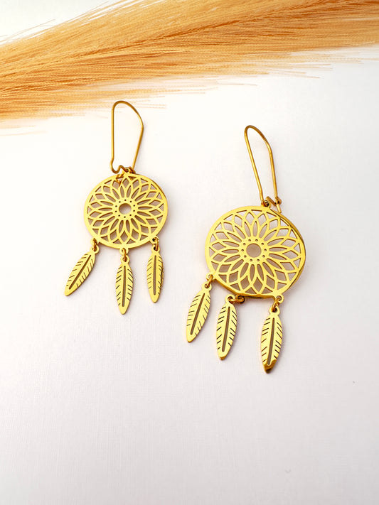 Pendientes Mandala – Atrapasueños de Luz