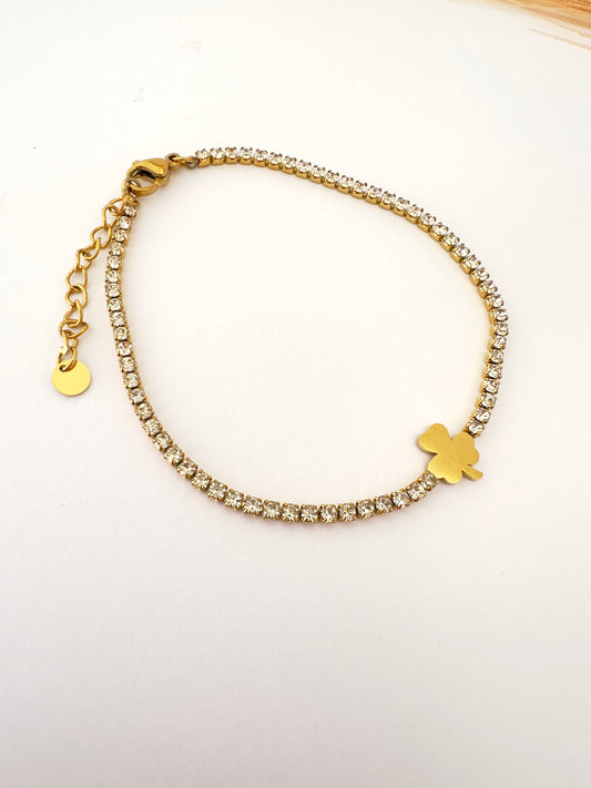 Pulsera Brillante Trébol