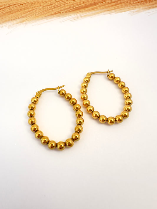 ✨ Aros Esferas Gold - 3,3 cm