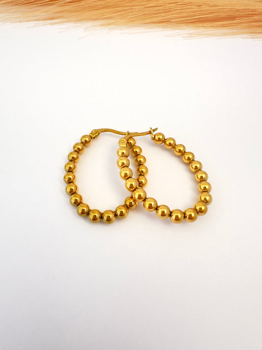 ✨ Aros Esferas Gold - 3,3 cm