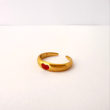 ❤️ Anillo Corazón Rojo - Ajustable