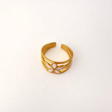 🌼 Anillo Flor de Luna - Ajustable