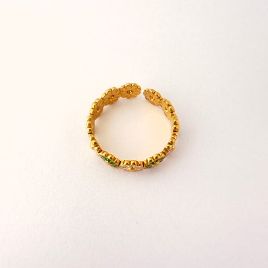 🌼 Anillo margaritas primavera - Ajustable