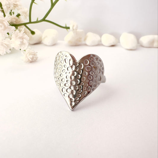 Anillo Amor plateado - Ajustable