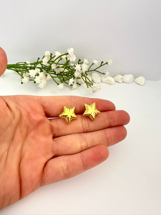 Pendientes Estrella Dorada Radiante