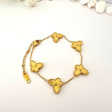 Pulsera Dorada Mariposas de Luz