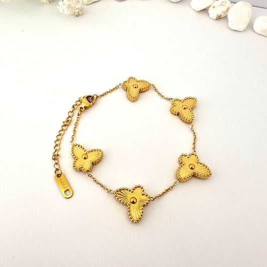 Pulsera Dorada Mariposas de Luz