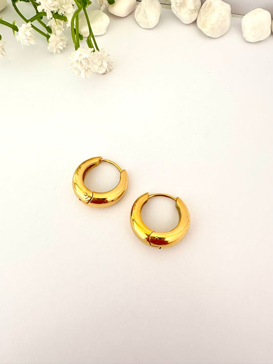 Argollas Oro Clásicas elegantes - 2cm