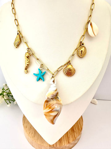Collar Encanto Marino Oro