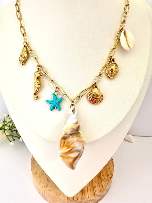 Collar Encanto Marino Oro