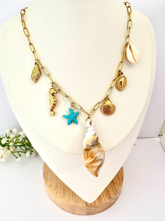 Collar Encanto Marino Oro