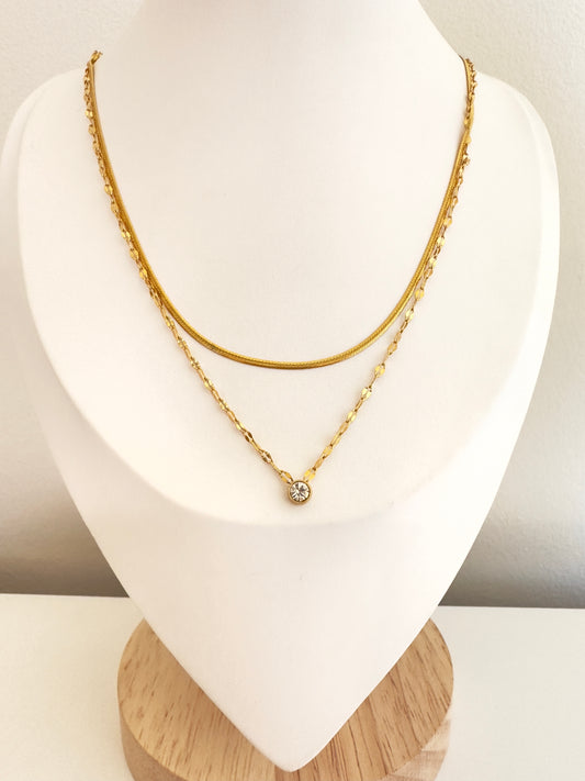 Collar punto de luz Gold