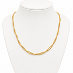 Cadena Doble Esferas Aura - Enchape de Oro 18k