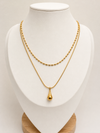 Collar Doble Gota - Enchape de Oro 18k