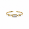 Anillo Destello Astria - Enchape de Oro 18k