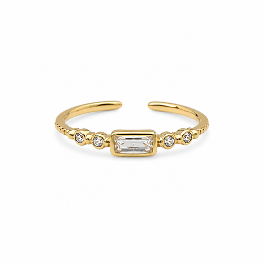 Anillo Destello Astria - Enchape de Oro 18k