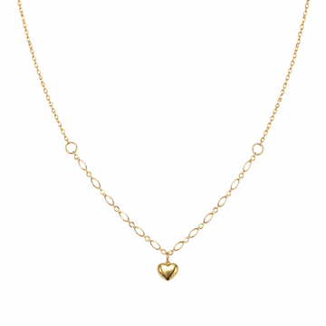 Collar Corazón Delicado - Enchape de Oro 18k