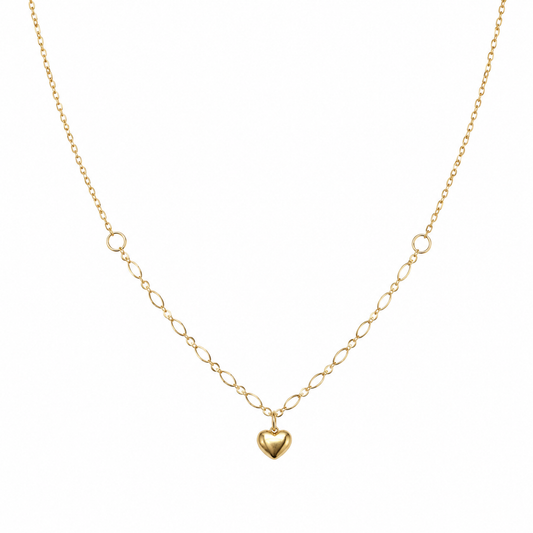 Collar Corazón Delicado - Enchape de Oro 18k