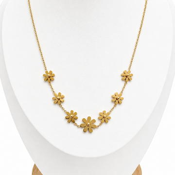 Collar Camelia - Enchape de Oro 18k