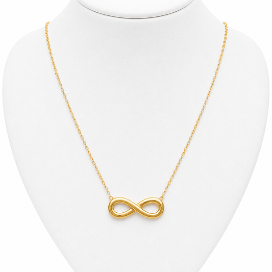 Collar Infinito Éternelle - Enchape de Oro 18k