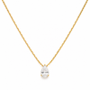 Collar Cristal Gota elegante - Enchape de Oro 18k