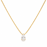 Collar Cristal Gota elegante - Enchape de Oro 18k