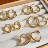 Lote de Argollas en Tendencia – Enchape de Oro 18K