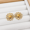 Aros Margarita Gold - Enchape de Oro 18k