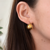 Aros Bote Escultural - Enchape de Oro 18k