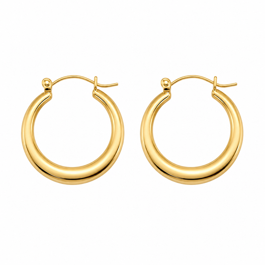 Aros Argolla Aura - Enchape de Oro 18k