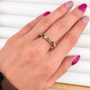 Anillo Cintillo Arcoíris - Enchape de Oro Premium 18k