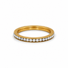 Anillo Cintillo Brillante - Enchape de Oro 18k