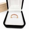 Anillo Cintillo Rosa Delicado - Enchape de Oro 18k