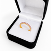 Anillo Cintillo Rosa - Enchape de Oro Premium 18k